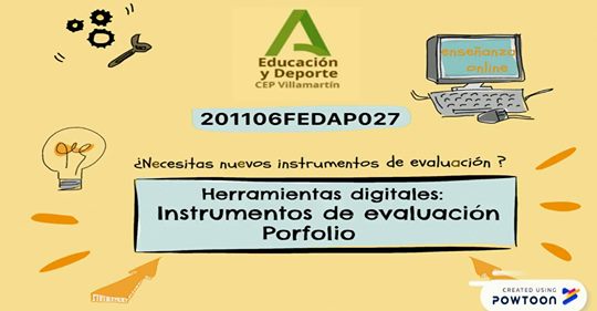 Curso “Herramientas digitales dinamizadoras del proceso educativo: porfolio e instrumentos de evaluación”