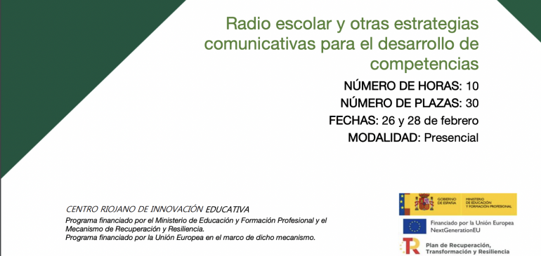 “La radio escolar y otras estrategias comunicativas para el desarrollo de competencias” en La Rioja